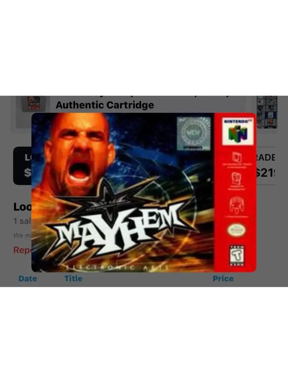 WCW Mayhem for Nintendo 64
